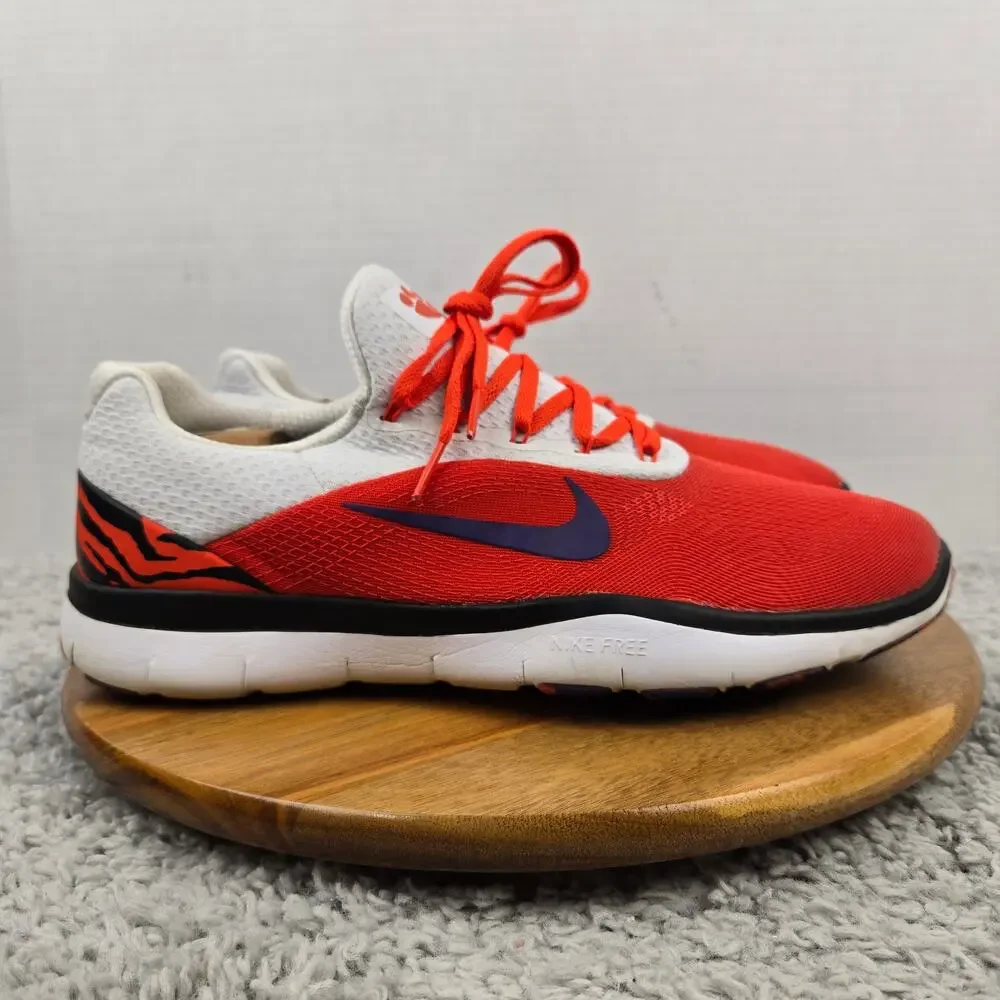 Nike Mens 10.5 NCAA Free Trainer V7 Week Zero Clemson Tigers Shoe AA0881-803